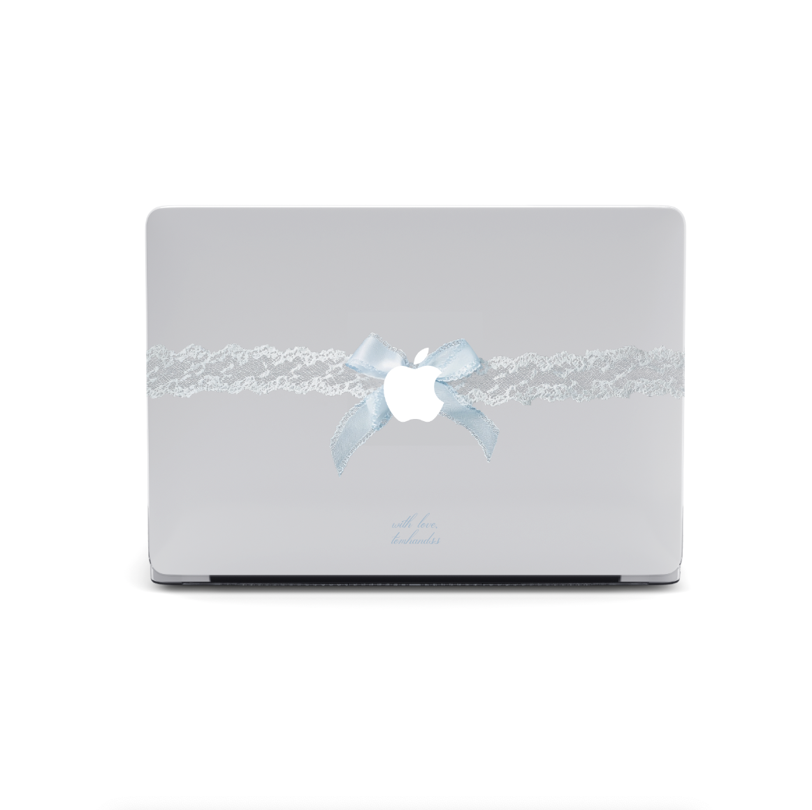 【Alice Blue Lace Ribbon】Transparent MacBook Protective Case