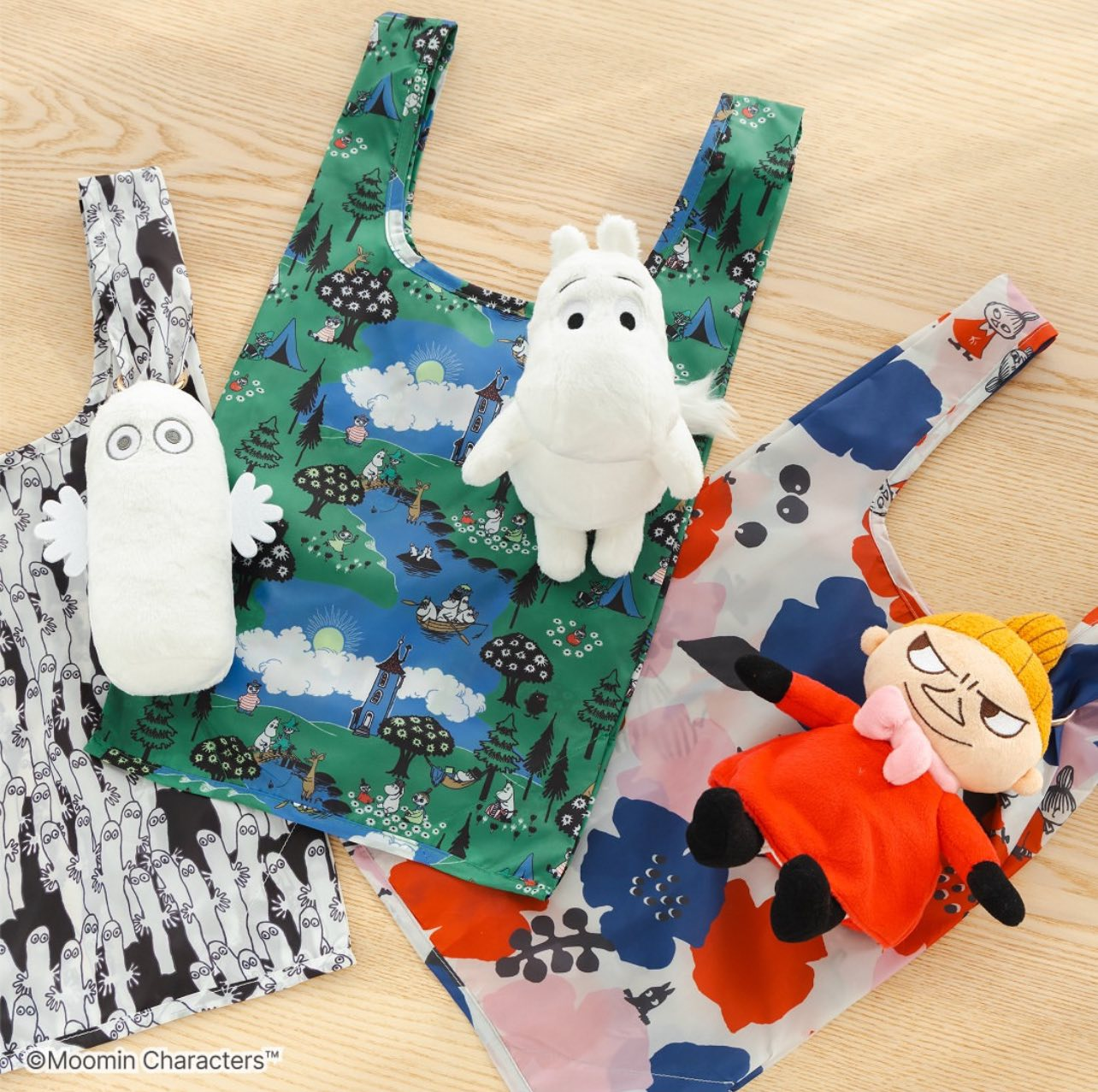 日本直送 Moomin 公仔掛飾環保袋