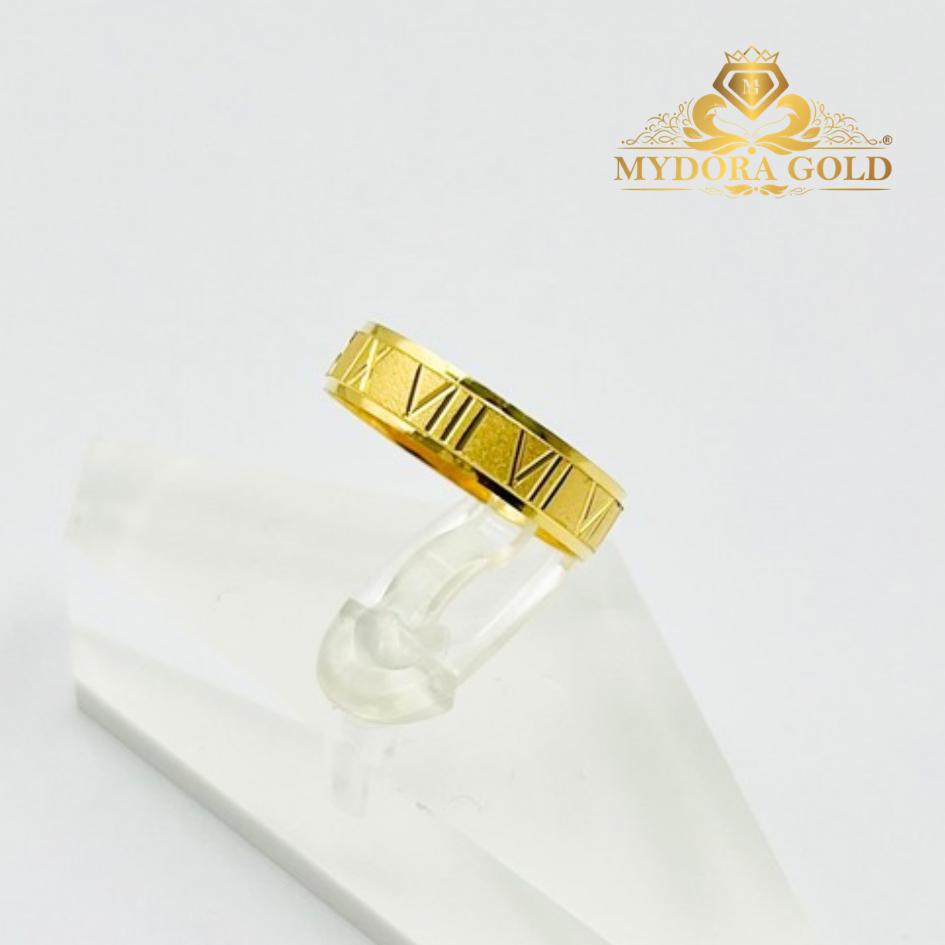MYDORA Cincin Belah Rotan Roman Padu l EMAS 916/22K