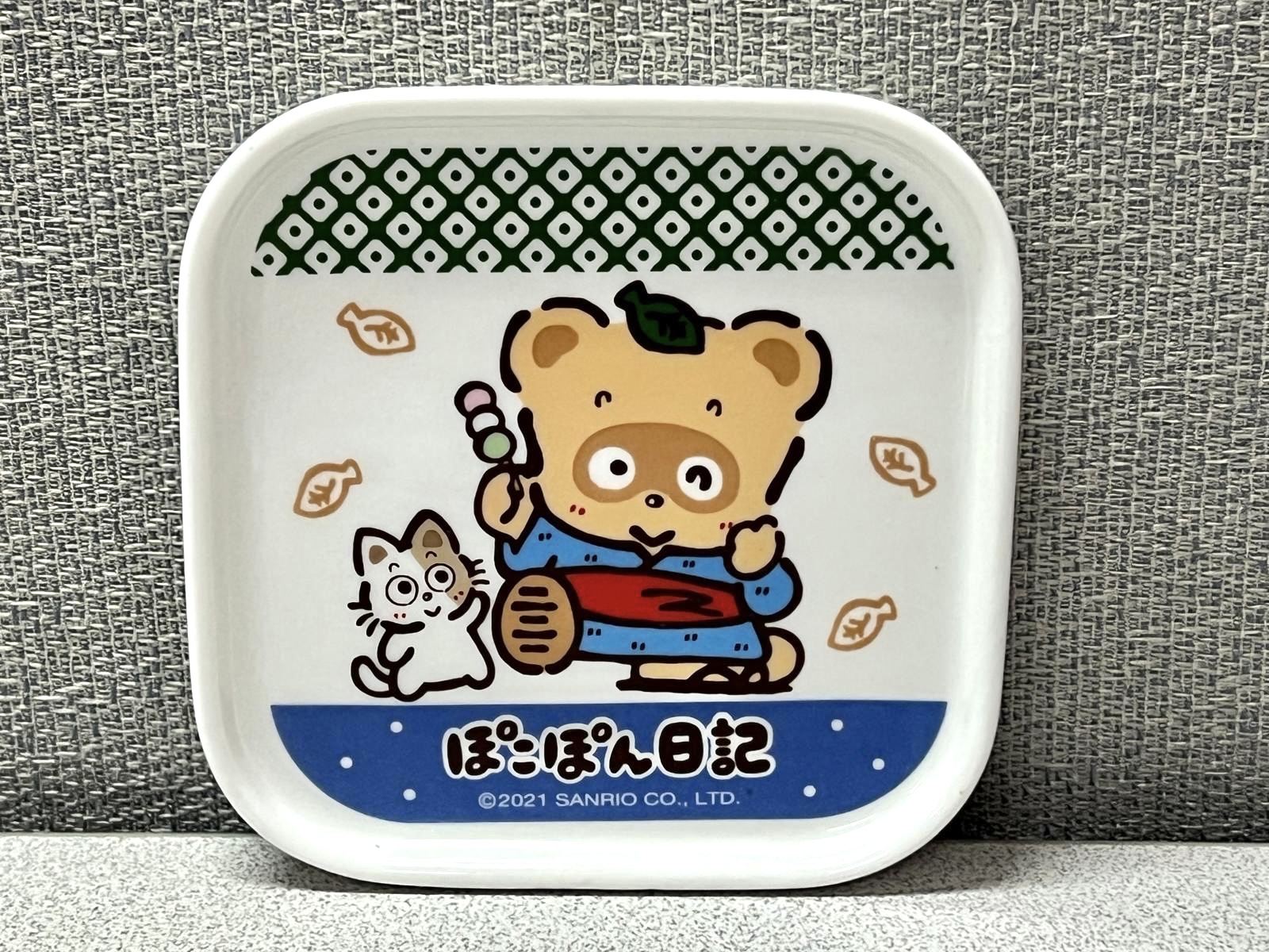 🎌日本直送🎌浣熊 陶瓷飾物擺設裝飾碟1套2隻