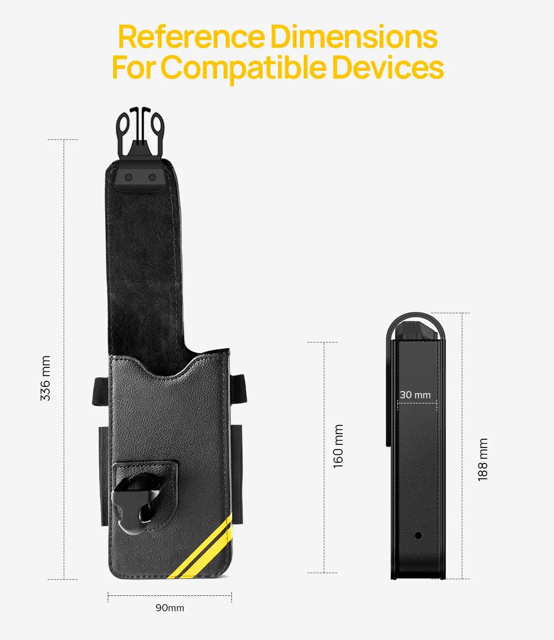 Ulefone Armor Holster Multi-Purpose Phone Pouch For Armor 26 Ultra 卡扣式保護套