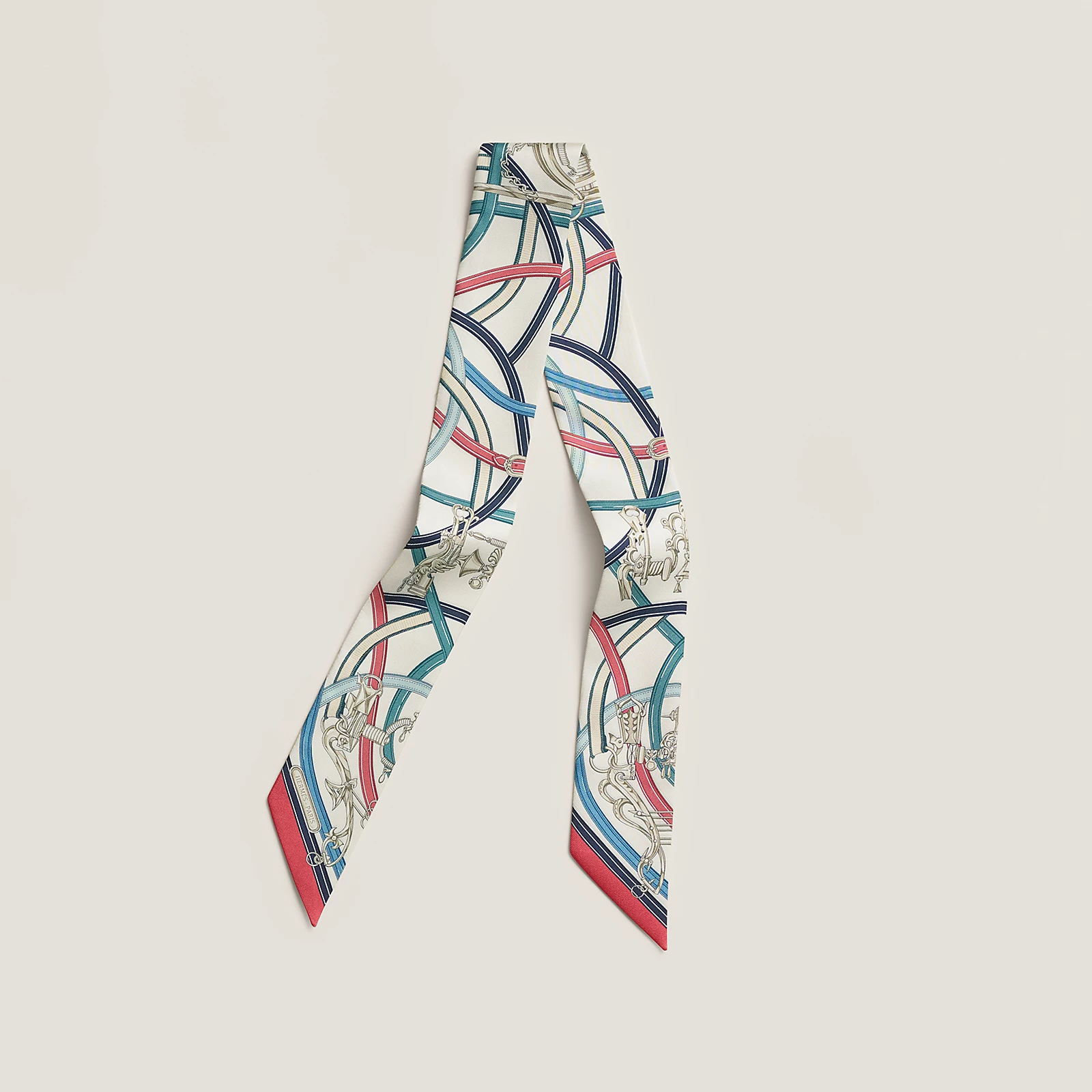 Hermès 全新🆕 100%絲 Harnais Legendaire圖案 Twilly