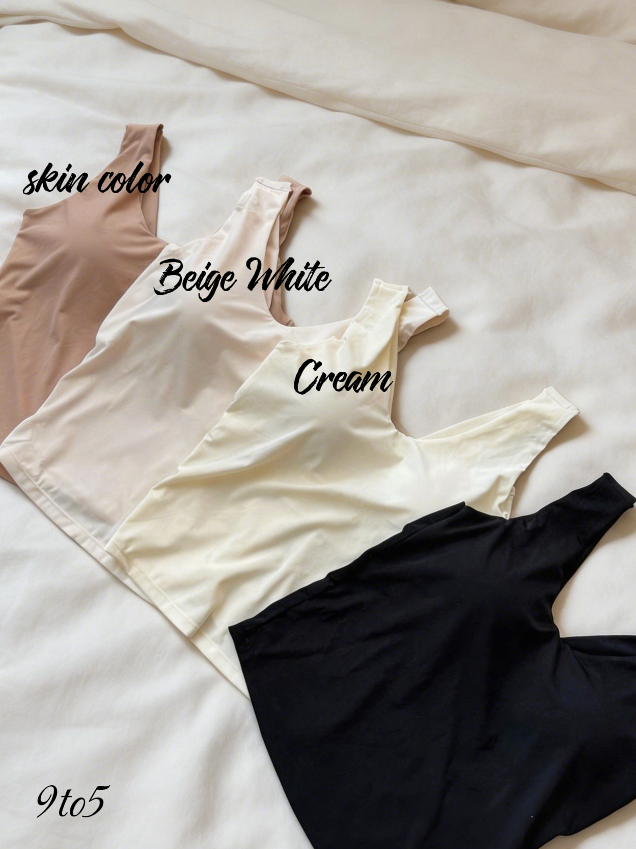 T4041 Silk Camisole with Bra - 4 Colors 