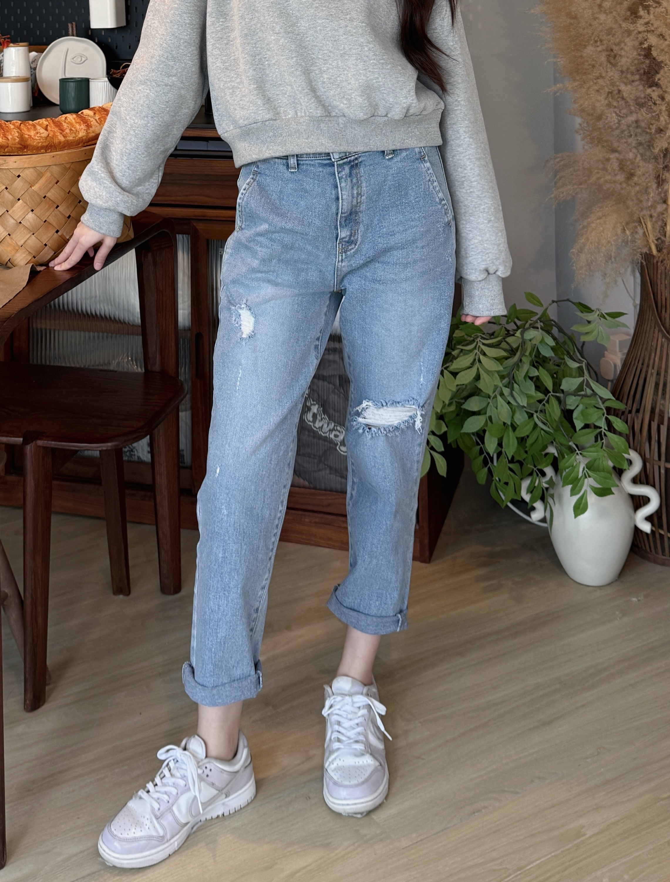 🇰🇷 鬆身直腳牛仔褲 (61164)