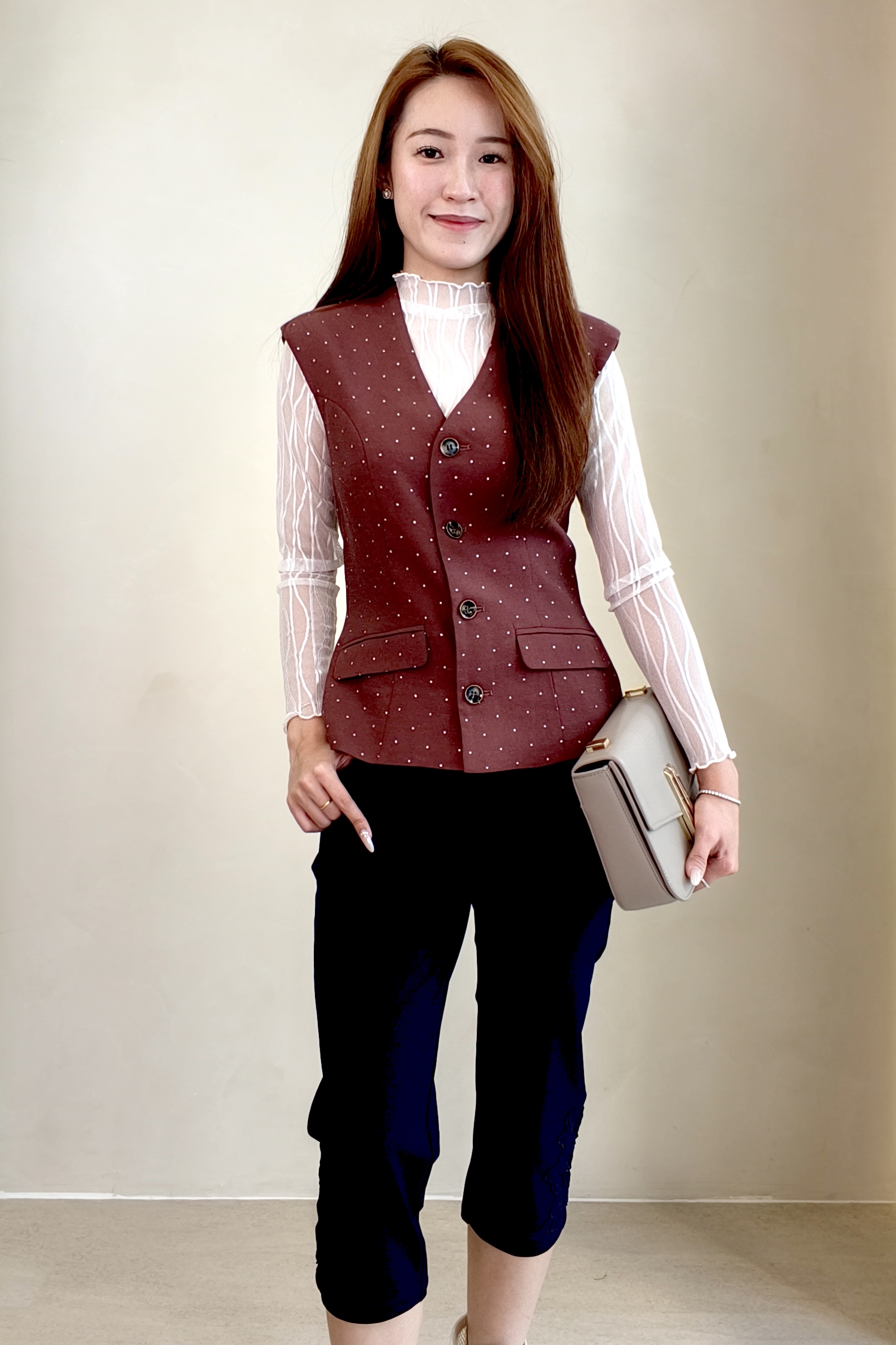 60197 Classic Slim Fit Cropped Pants