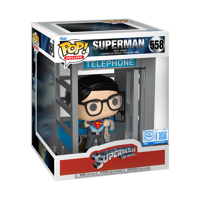 📦訂購 英國代購 Funko POP! DC COMICS Deluxe Superman in Phone Booth Figure 超人 模型