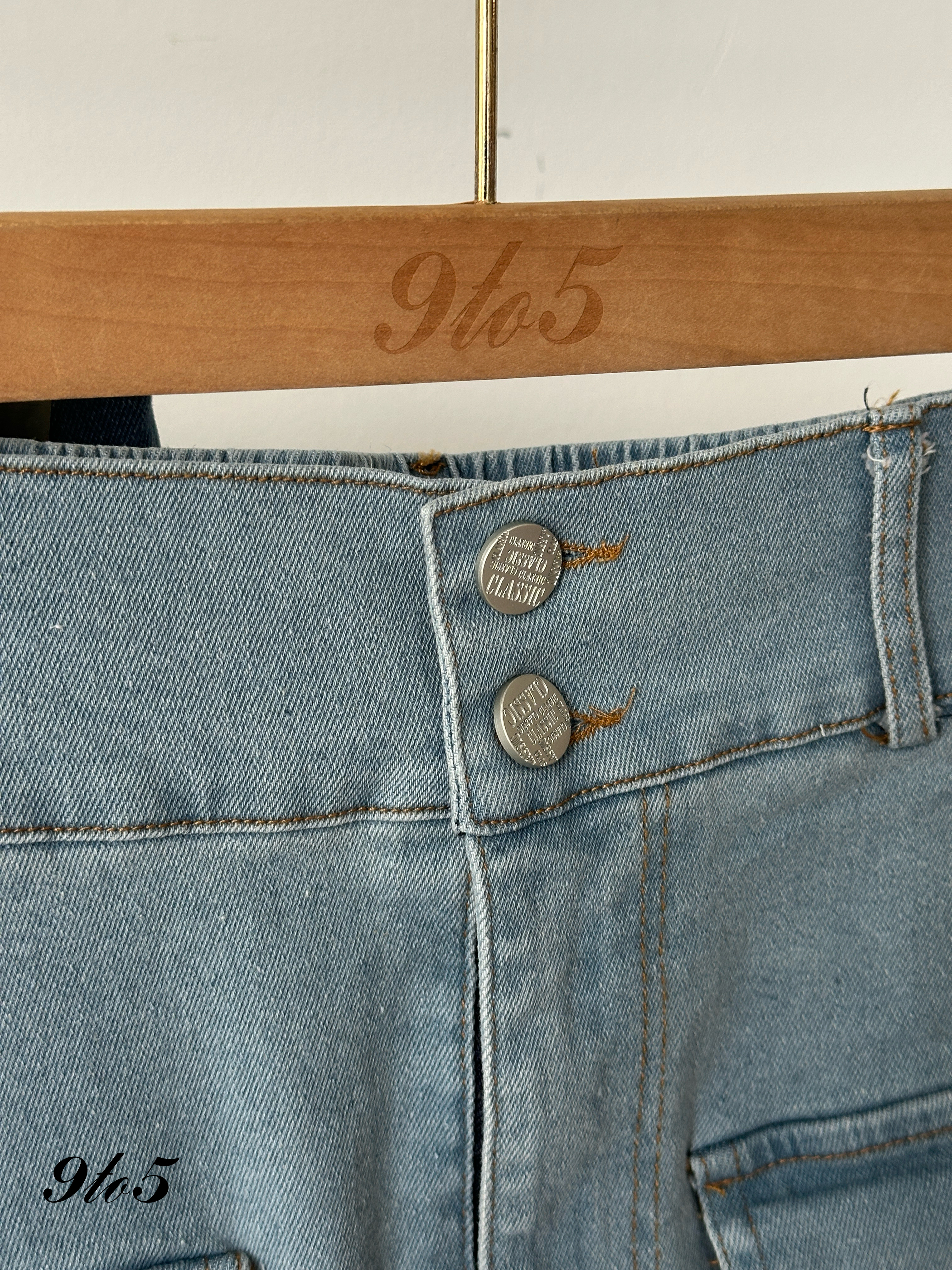 S1815 Denim Splited Skirt - 3 Colors 