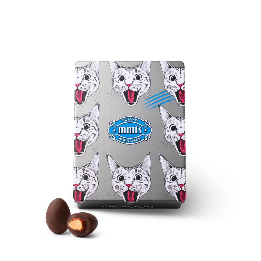 mmts x CACAOCAT 貓貓聯名小鐵罐 （朱古力果仁） - 杏仁和黑朱古力