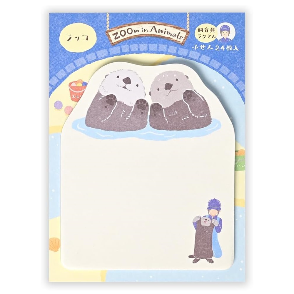 現貨｜ZOOm in Animals 海獺 日本製 便利貼 Sticky Notes (5422216)