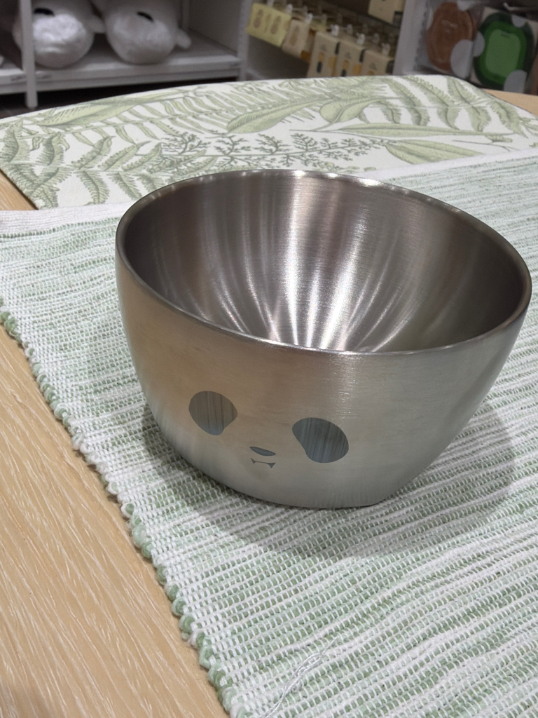 Black & White Children Stainless Steel Plate