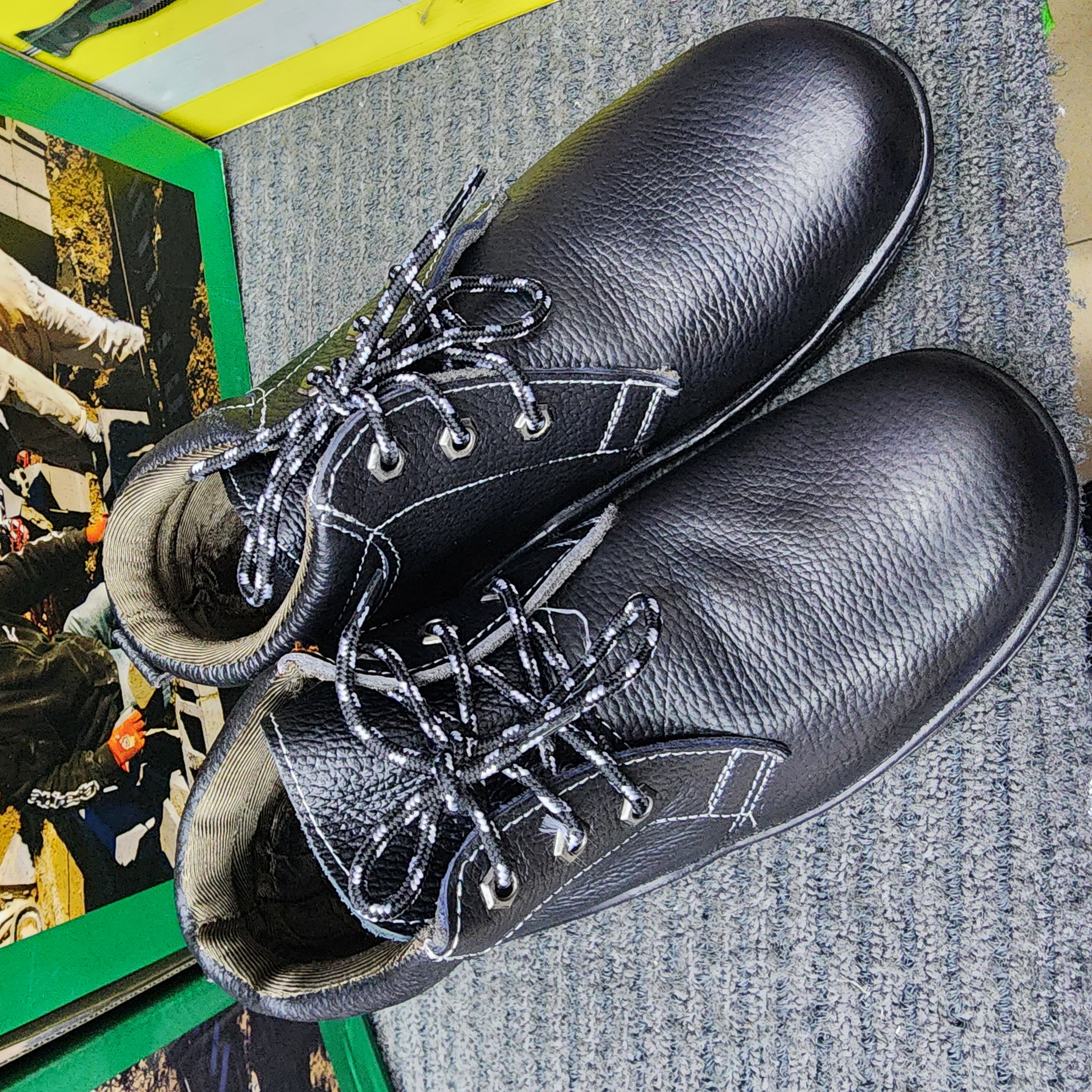 Frontier 23308 Safety Shoes Steel Toe Cap Steel Mid Sole Mid Cut Lace Up Standard Sirim DOSH Kasut Keselamatan