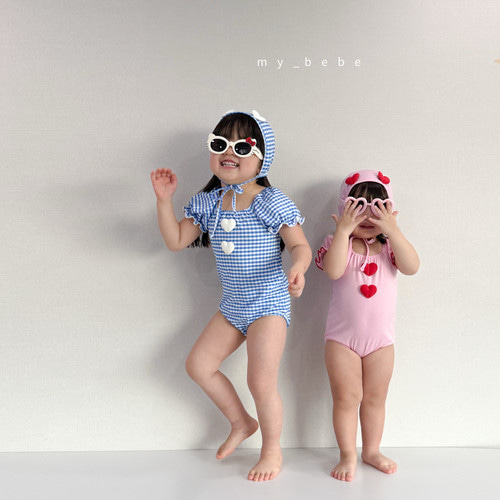 🇰🇷mybebe 泳衣+帽