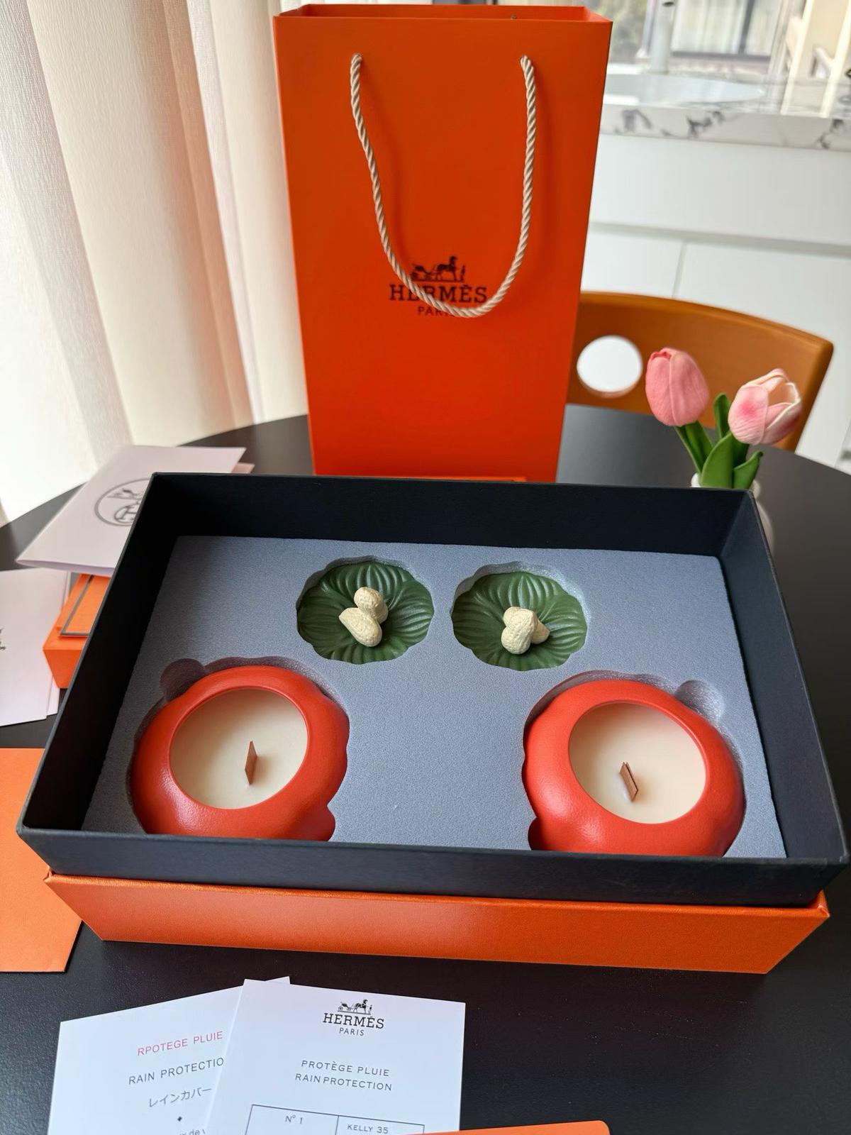 Hermes愛馬仕“好柿花生”🥜香薰蠟燭禮盒