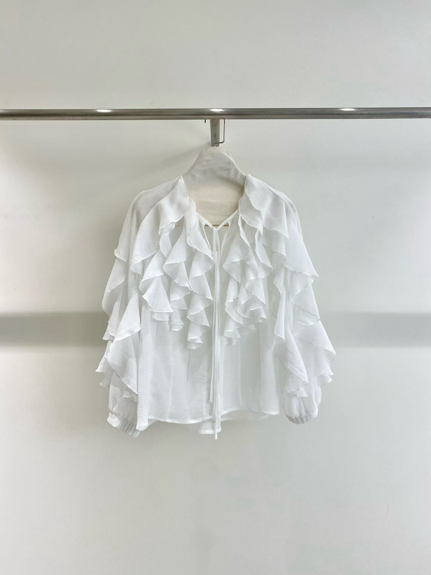 AMORA elegant ruffles blouse