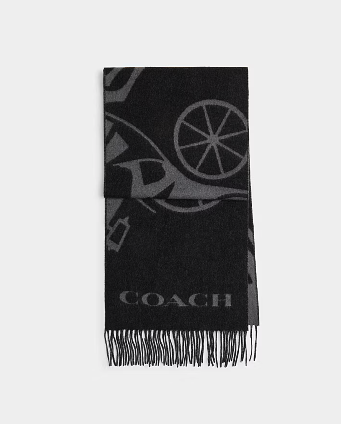 COACH Horse And Carriage Cashmere Muffler