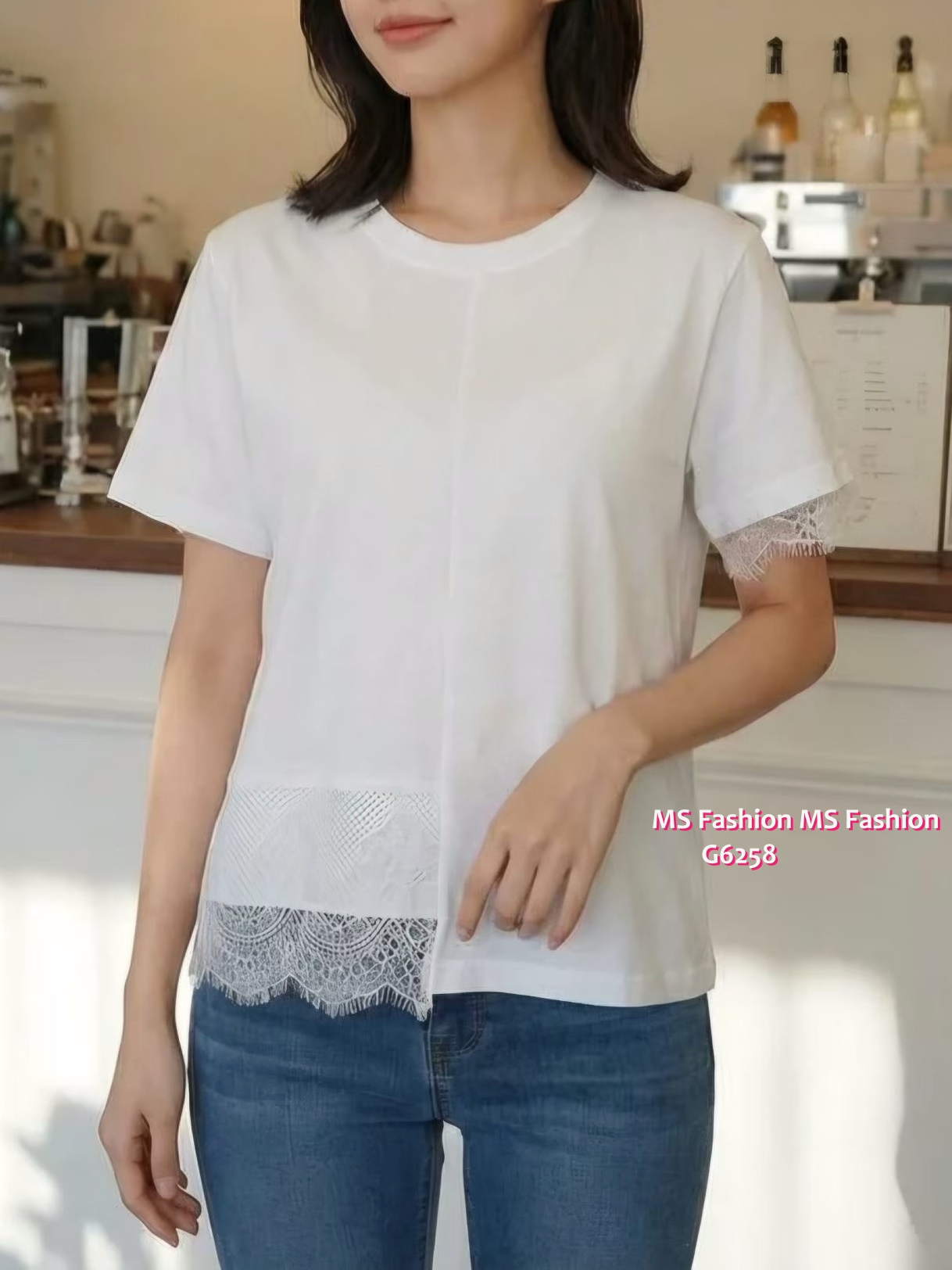 G6258 韓國🇰🇷拼lace top