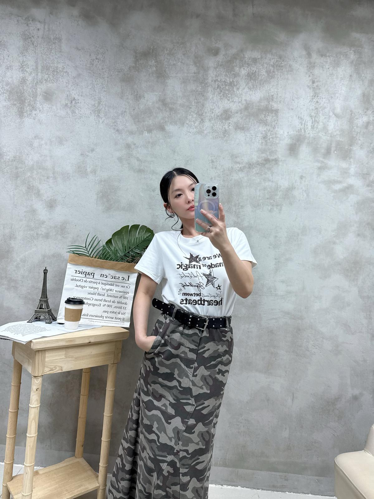 A15 復古鍋釘print Tee
