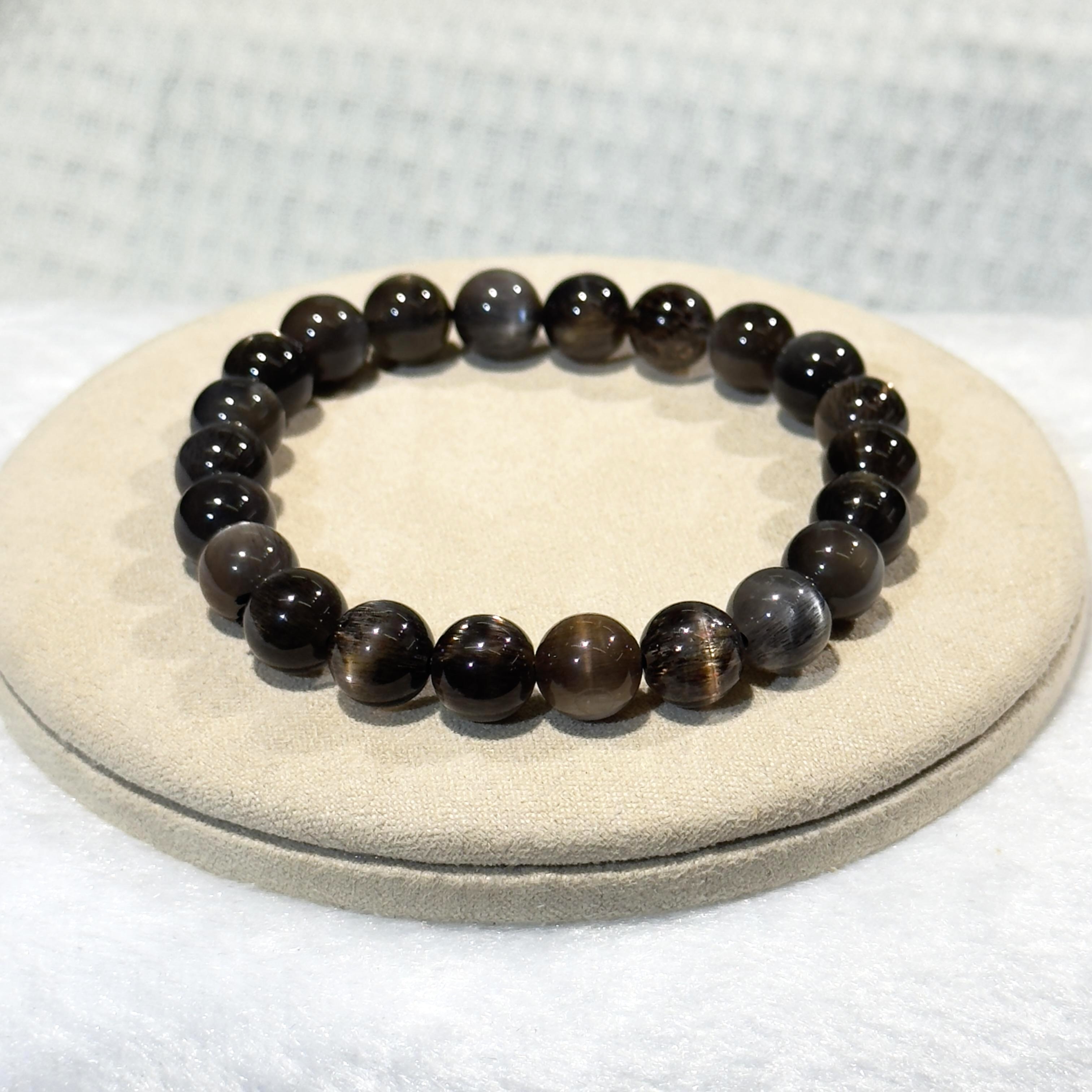 黑金骨幹手串 8.5mm+/- #CA0036