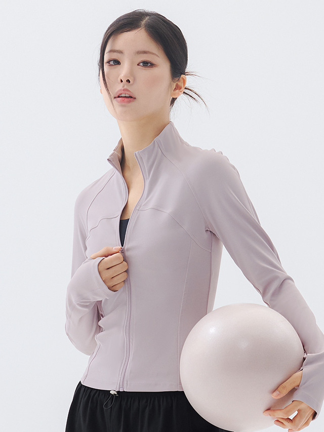 預購_Slim Half-Neck Softie Zip up