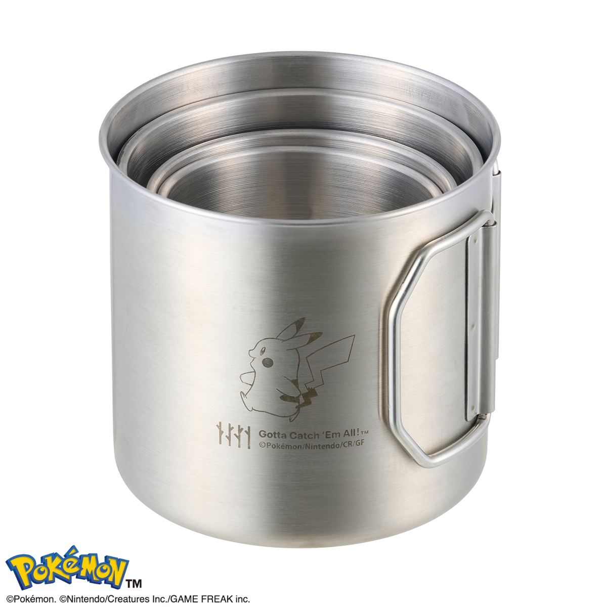 日本直送 Pokemon 寶可夢 LOGOS 不銹鋼杯 (一套四隻)