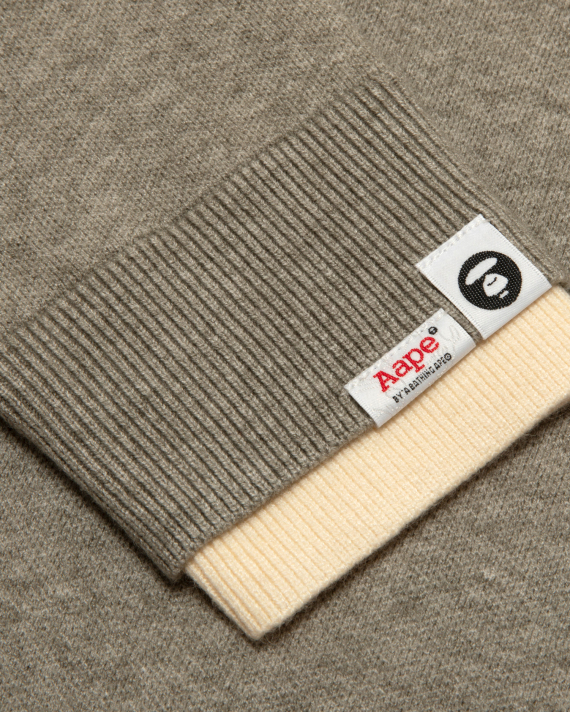 AAPE Moonface knit polo sweatshirt (E335XXR)