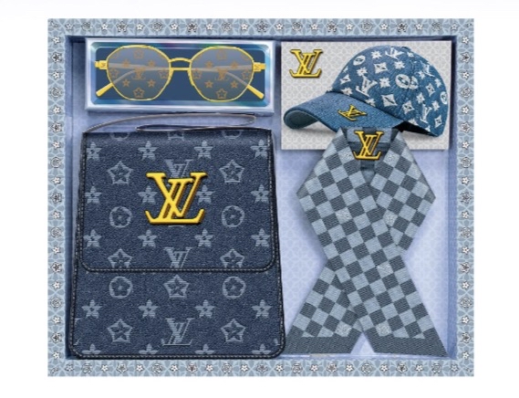 新款 奢侈品男或女包包圍巾帽套裝