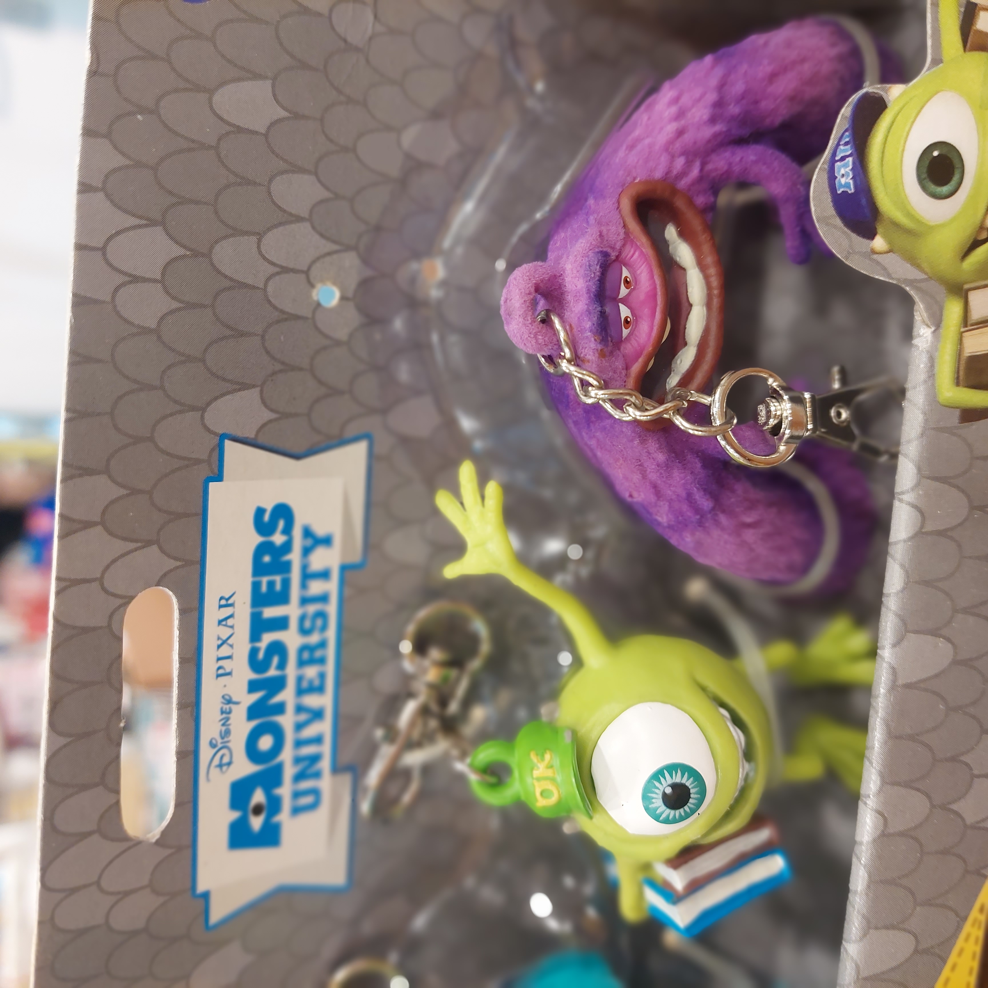 Monster University 怪獸大學 公仔匙扣套裝  毛毛 米高 呀拱 一套三個
