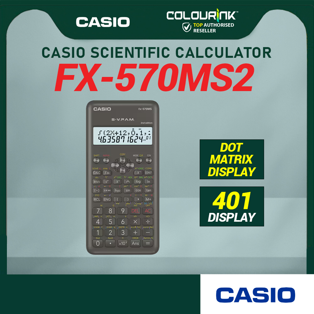 CASIO ORIGINAL STANDARD SCIENTIFIC FX-570MS CALCULATOR