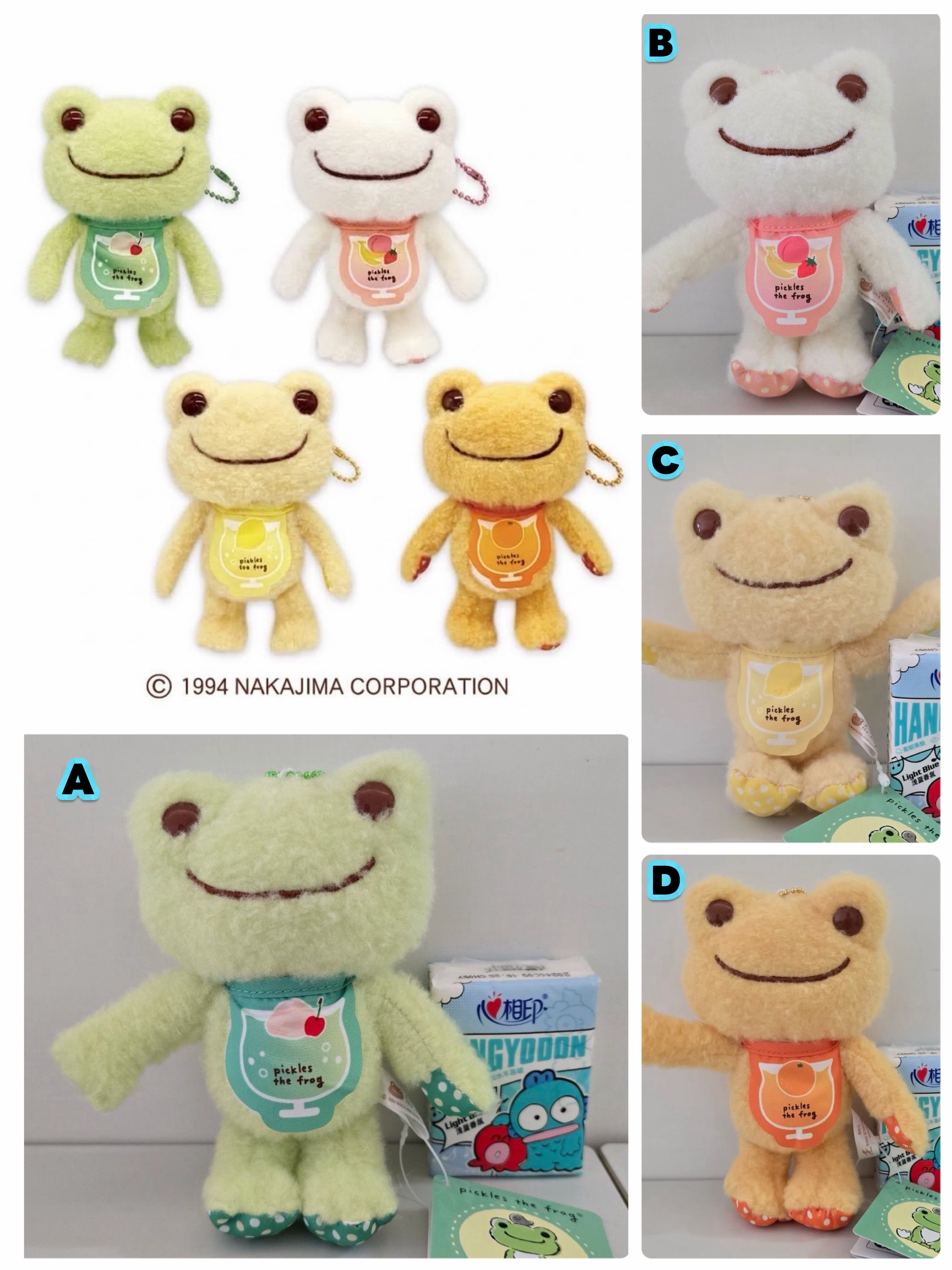 ☆現貨☆日本直送Pickles the Frog果汁圍巾公仔吊飾