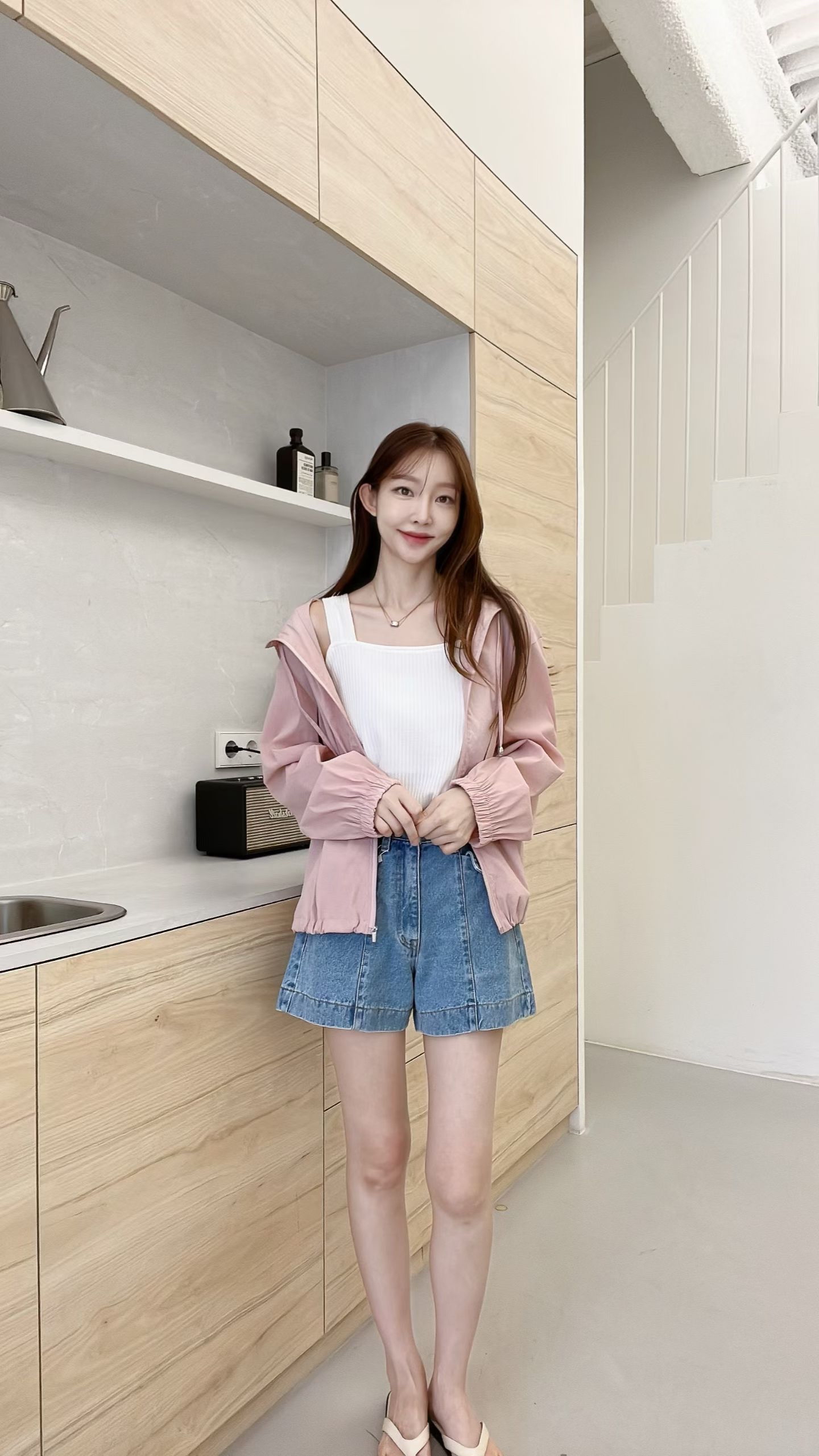 FV06_04 方領粗帶打底背心. (4色)