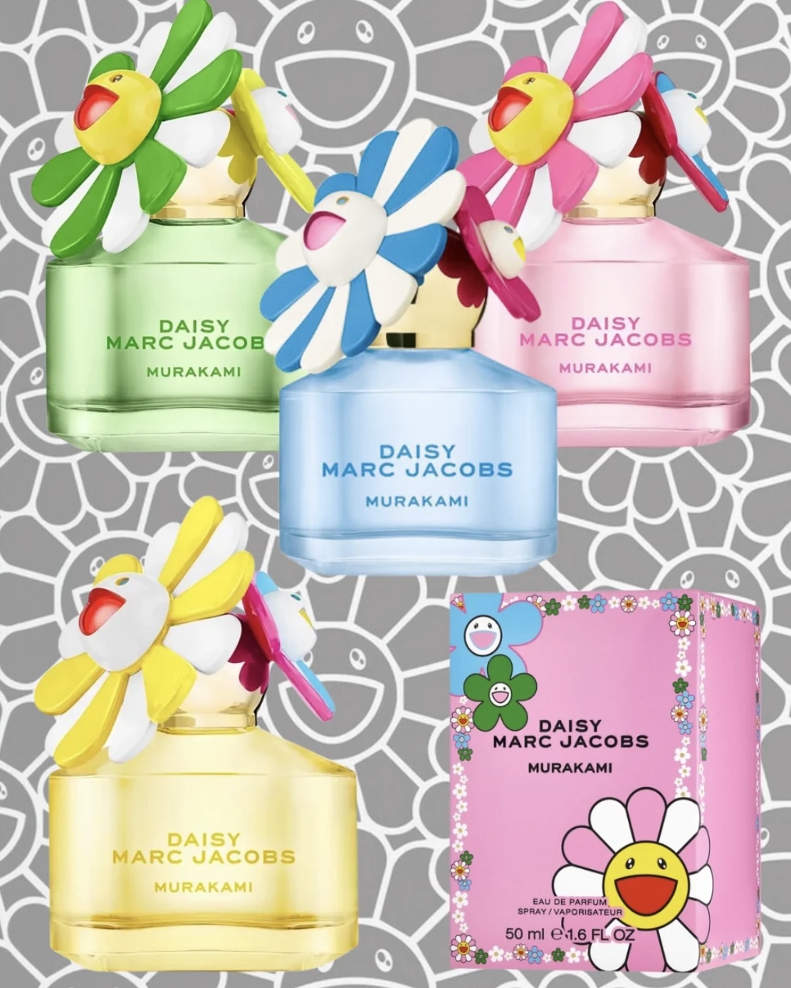 MARC JACOBS Daisy x Murakami 村上隆限量版香水 50ml（4色選擇）