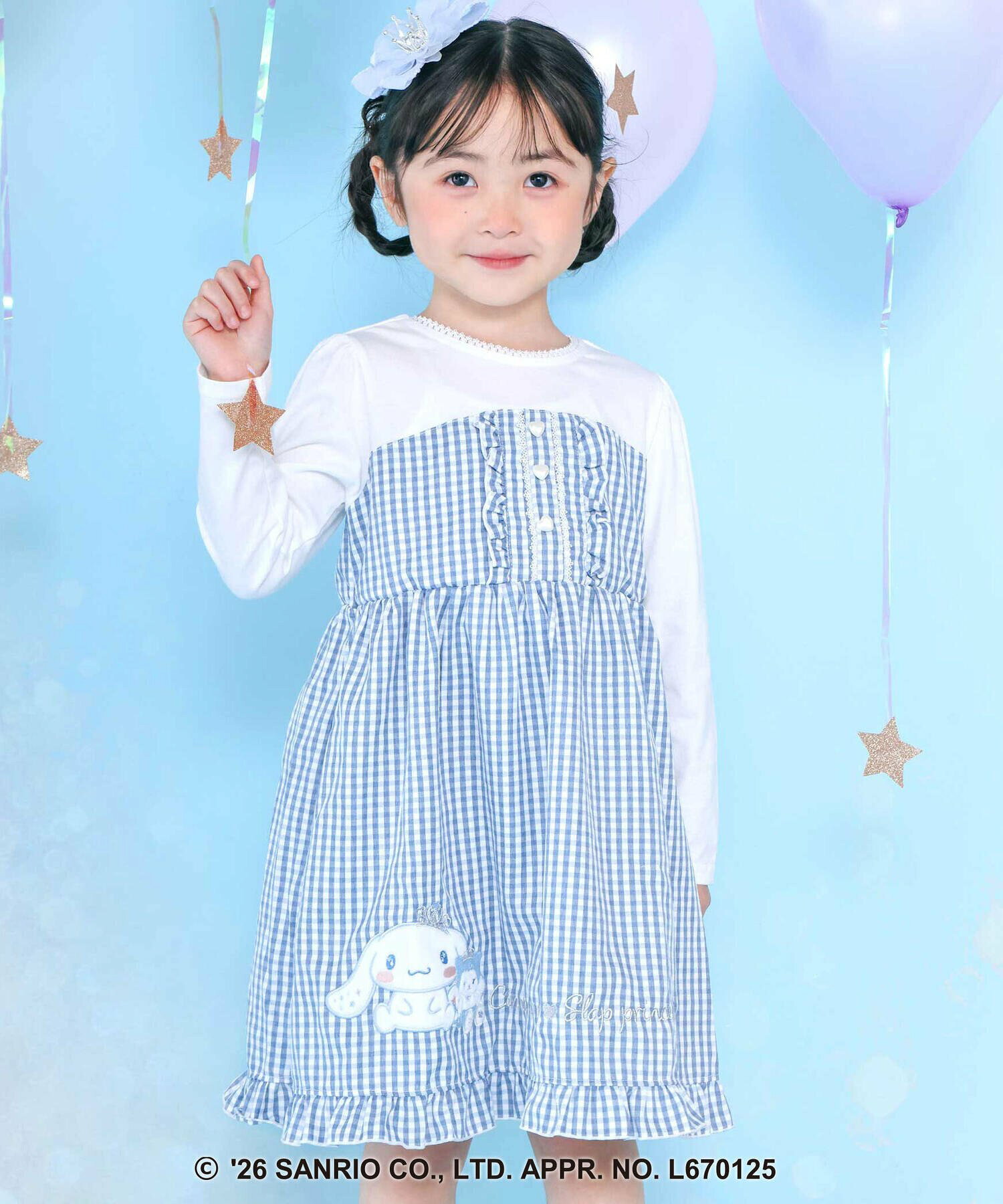 🆕【⭐訂購⭐】日本直送🇯🇵 🌀#Sanrio 星形蕾絲 心型紐扣 鎖邊裙擺 刺繡連身裙［3款選］🌀 [ELIA-0128] [261019]