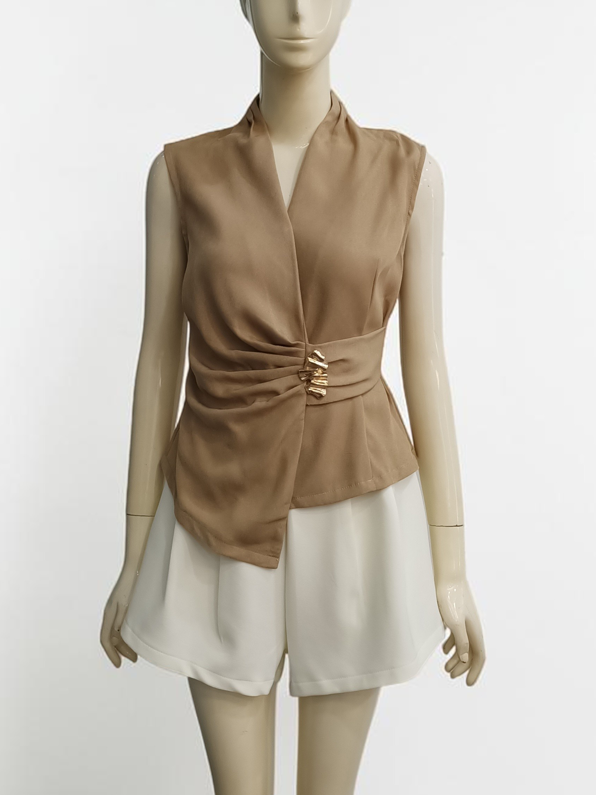 Sophisticated V Neck Top M185