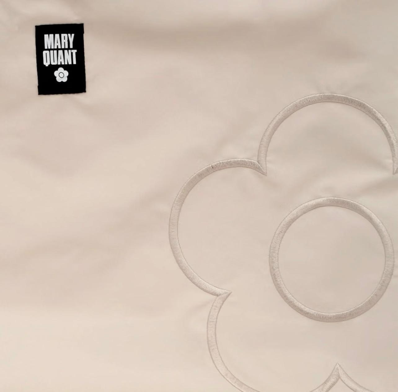 MARY QUANT 經典雛菊刺繡拉鍊摺疊環保袋（多色）