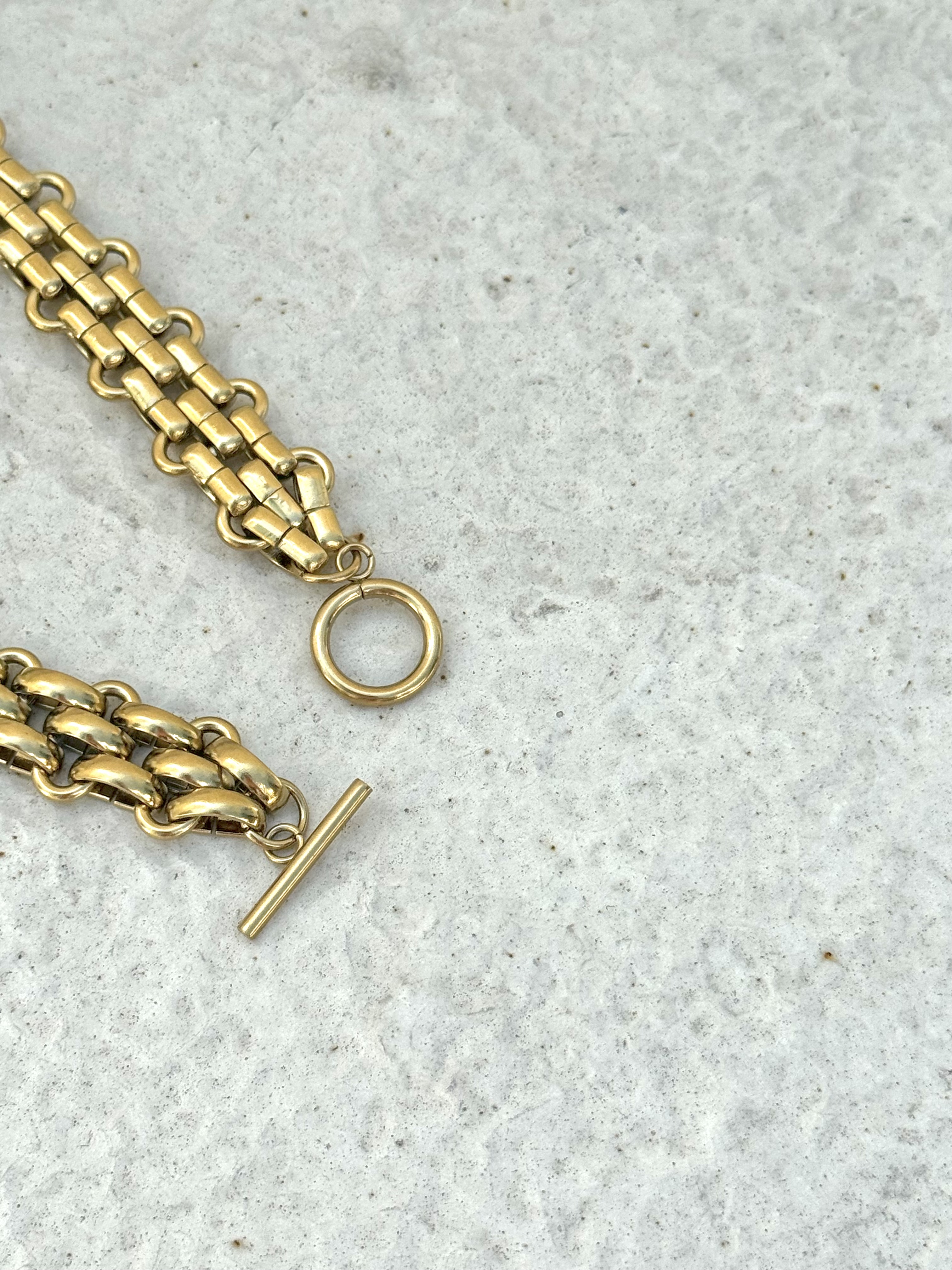 Gold thick chain stainless necklace
