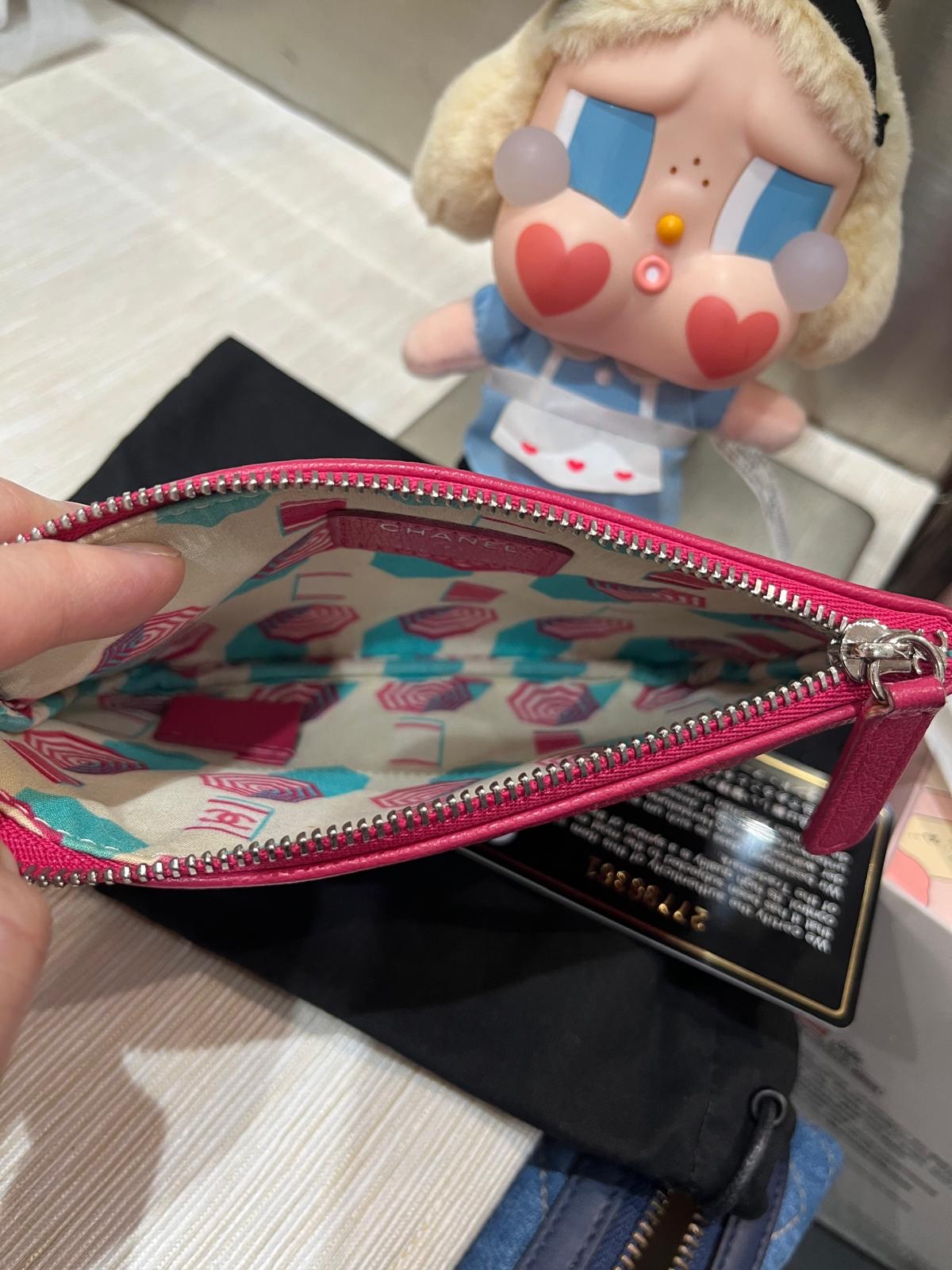 CHANEL mini o case mini pouch   ,100%Authentic ,95%new ✅ 27card ✅dust bag  