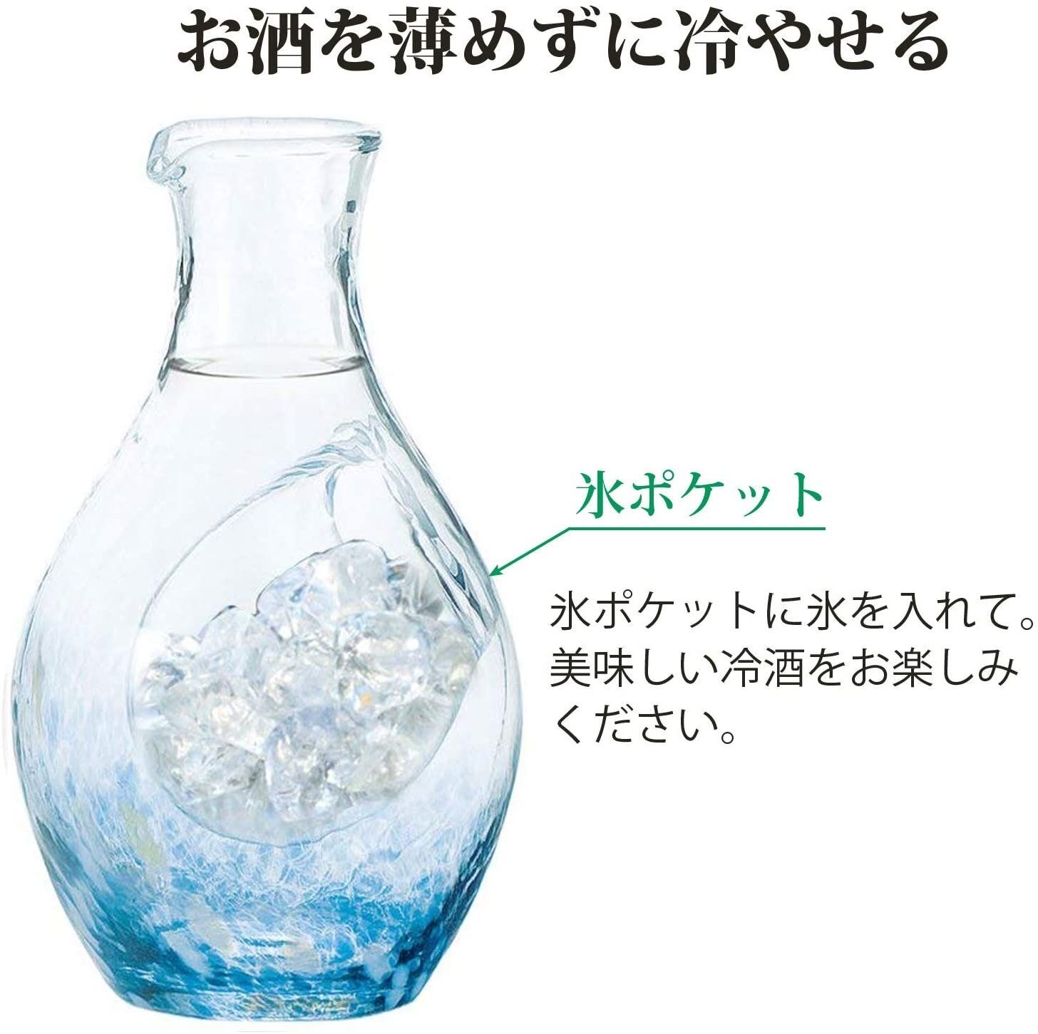 日本製 - 東洋佐佐木 - 寶藍 冷酒壺套裝 - 清酒 清酒杯