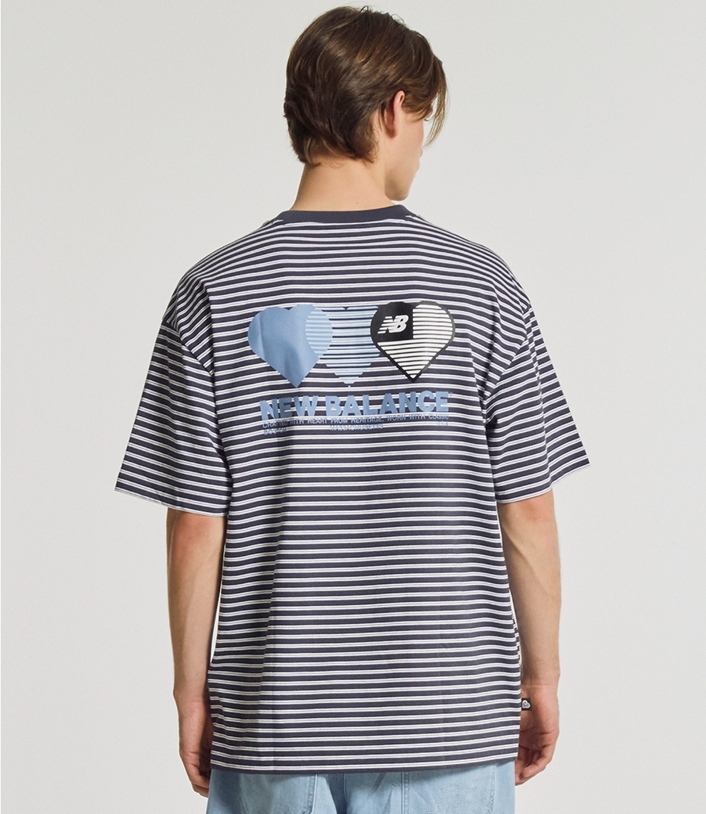 New Balance Heart Tee ｜Stripe 間條款