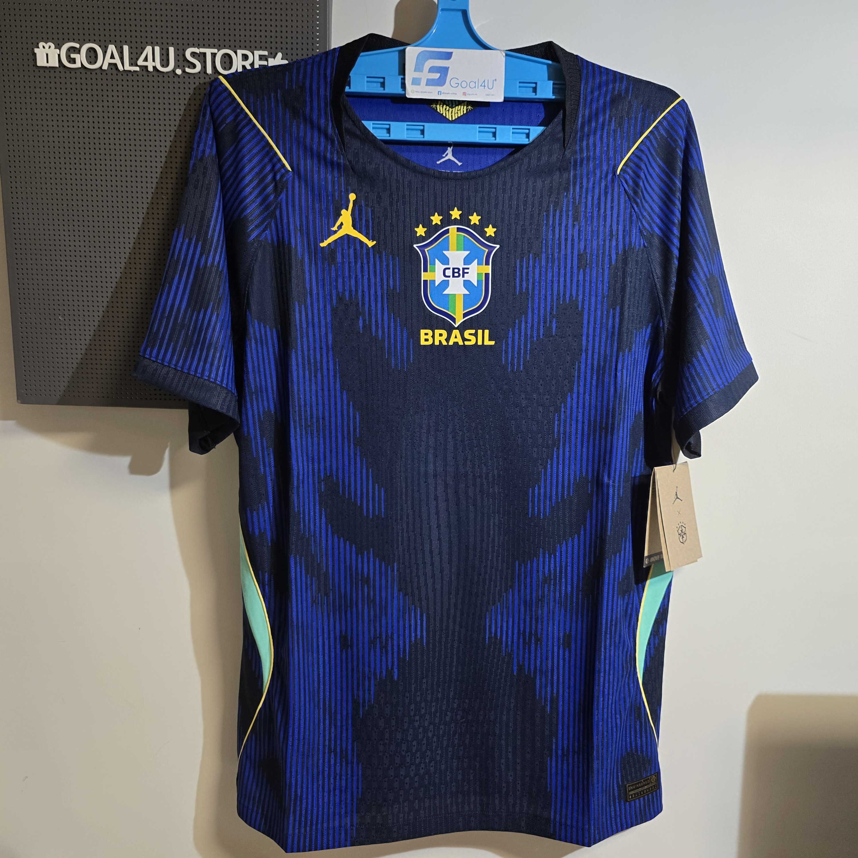🇧🇷💙🔥 Nike x Jordan Brazil 巴西 2026-27 作客球員版球衣 (可加印字章) IU1074