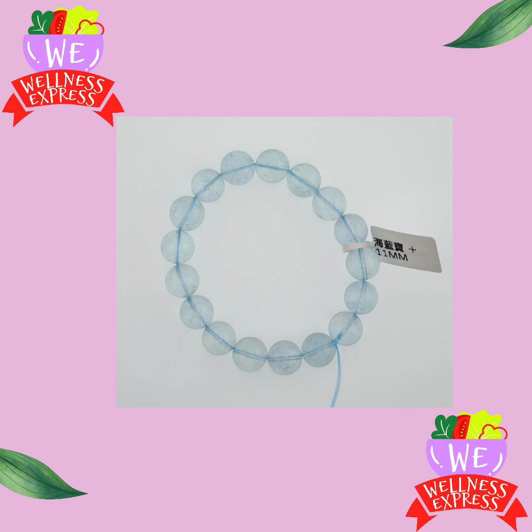 海藍寶手鏈 11mm/Aquamarine Bracelet 11mm #WE24