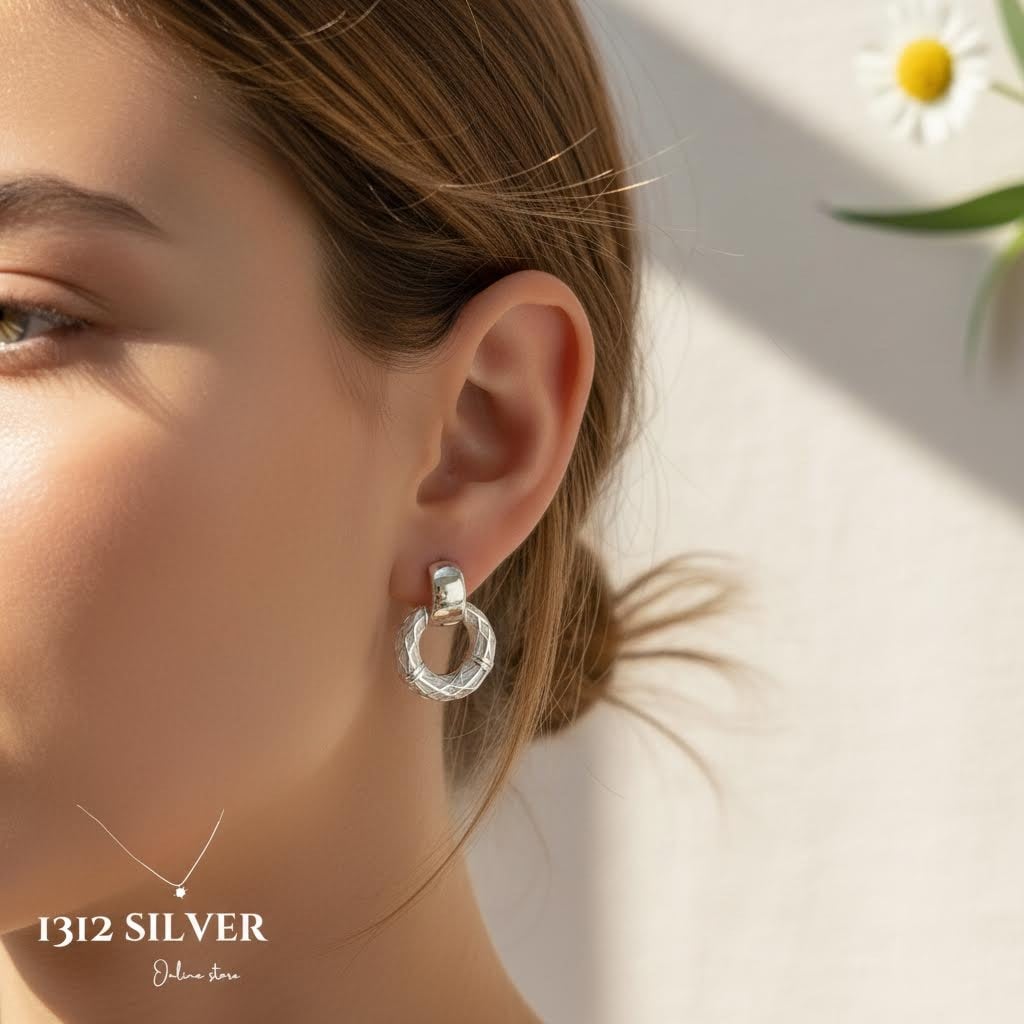 S925 - EE0334 Circle Earrings