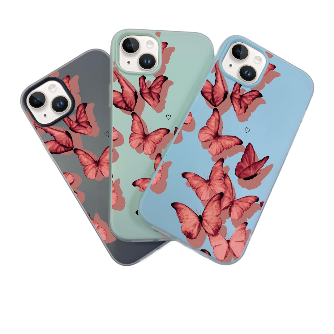 JELLY CASE PHONE FOR IPHONE - DESIGN BUTTEFLY F