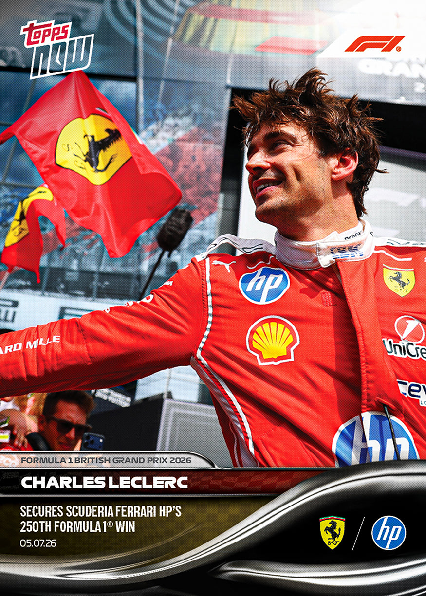 Charles Leclerc - 2026 F1 Topps NOW® #44 British GP Ferrari 250勝紀念卡【現貨】