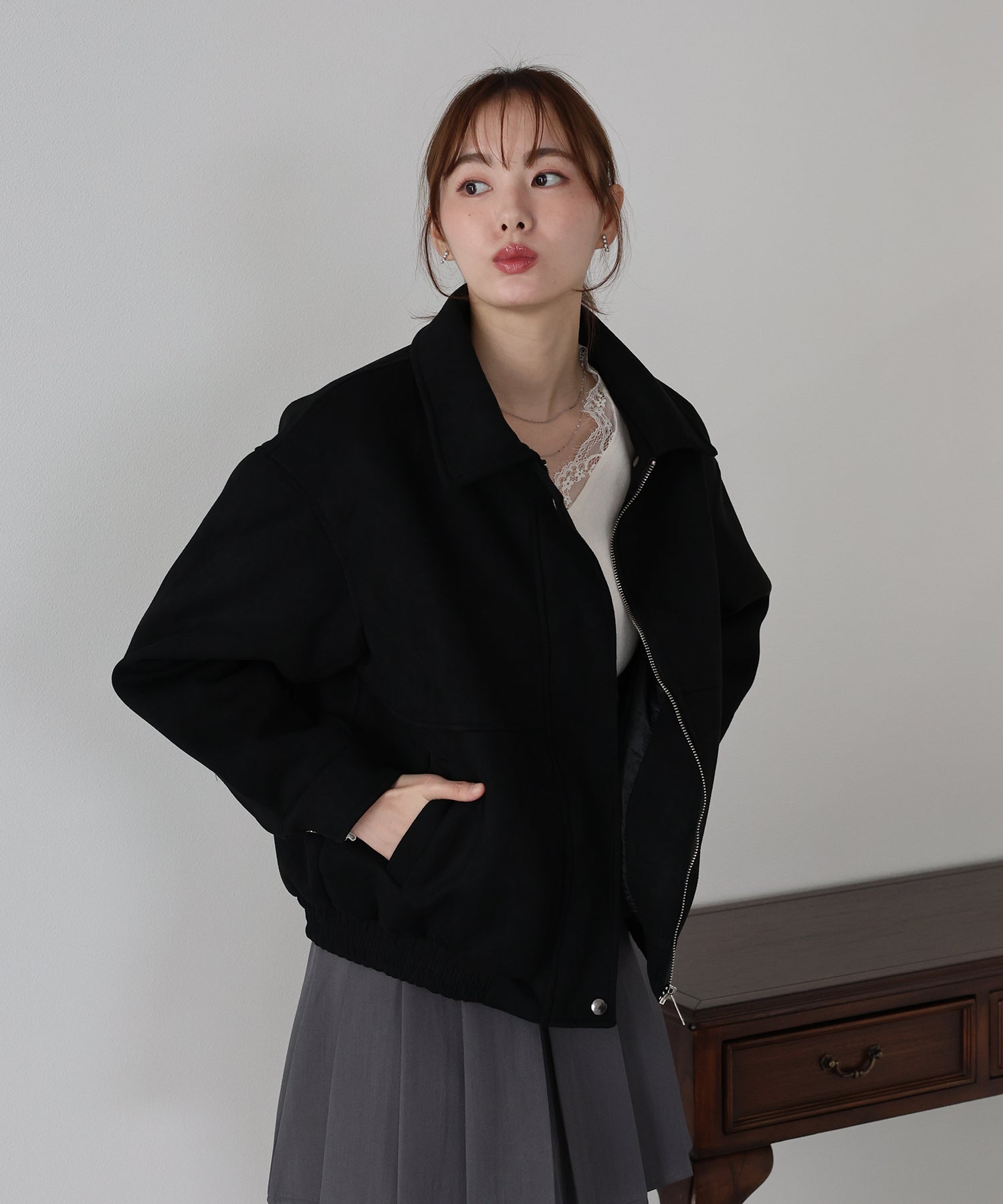 限量現貨<JP> 今季必備！復古麂皮質感外套* 2色入