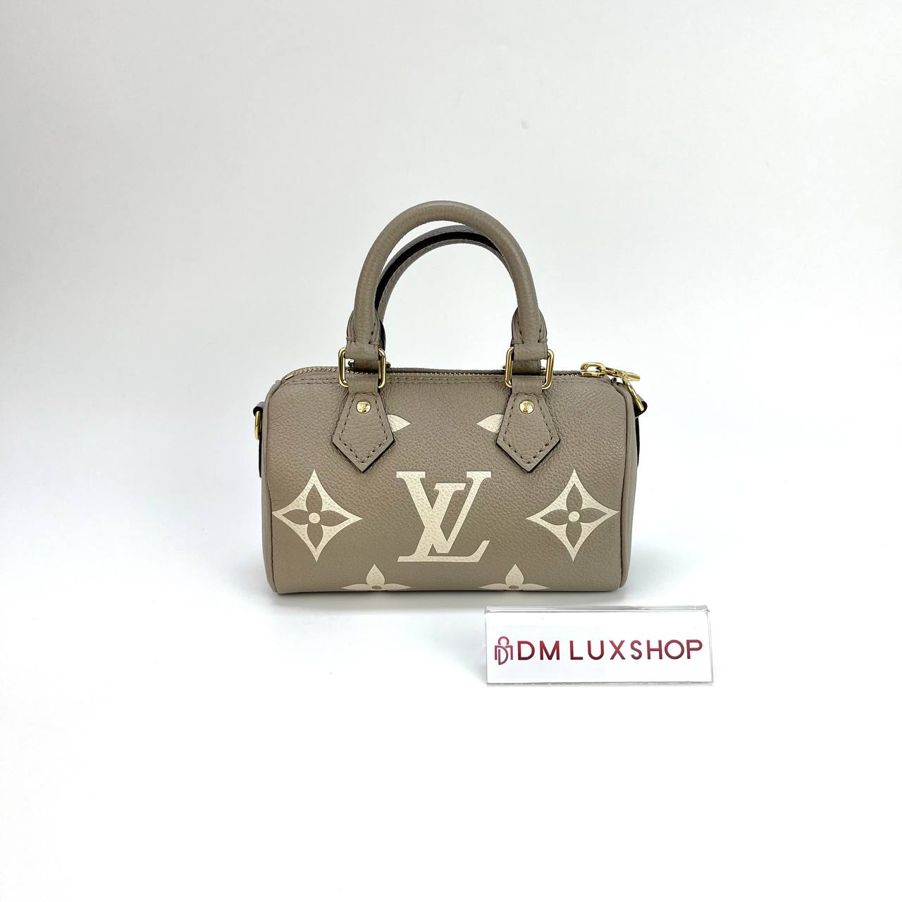 LV Bicolour Nano Speedy Grey GHW
