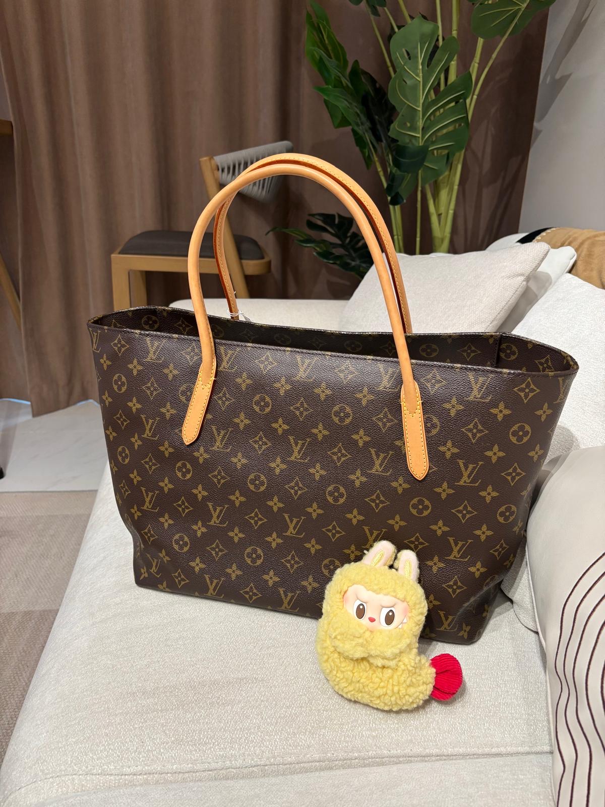 Lv Raspail MM Monogram Tote Bag 100%Authentic ,98%new ✅Dust bag