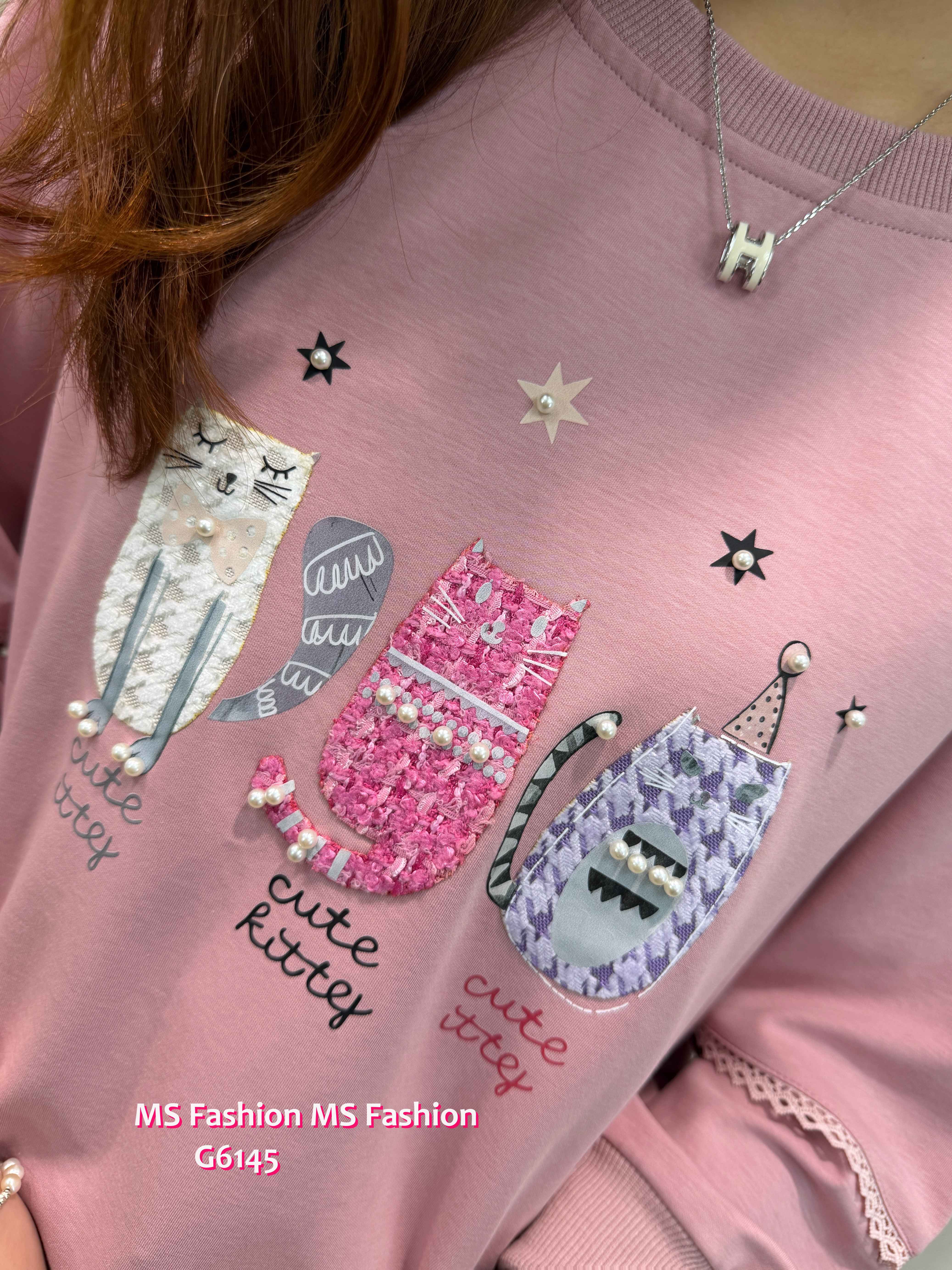 G6145 韓國🇰🇷可愛貓咪top