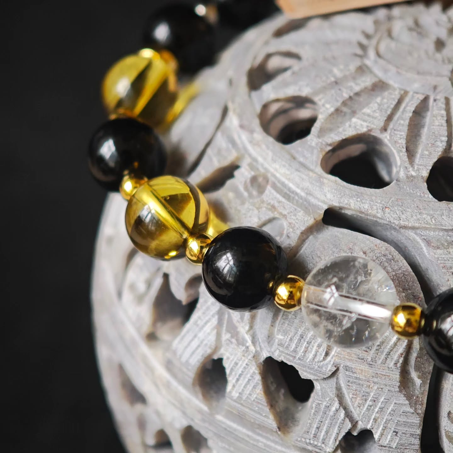✨新品DIY水晶手串✨✨🖤黑碧璽✨💛黃水晶✨⚪白水晶✨