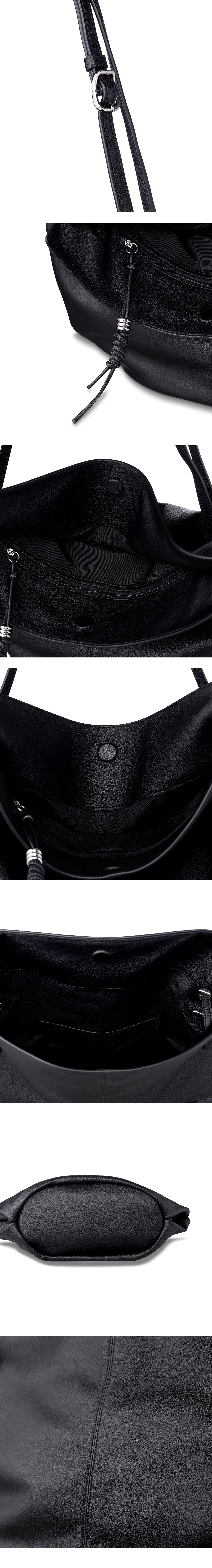 LOEUVRE Sac de Arche Shoulder Large 復古編織流蘇大容量皮革肩背包