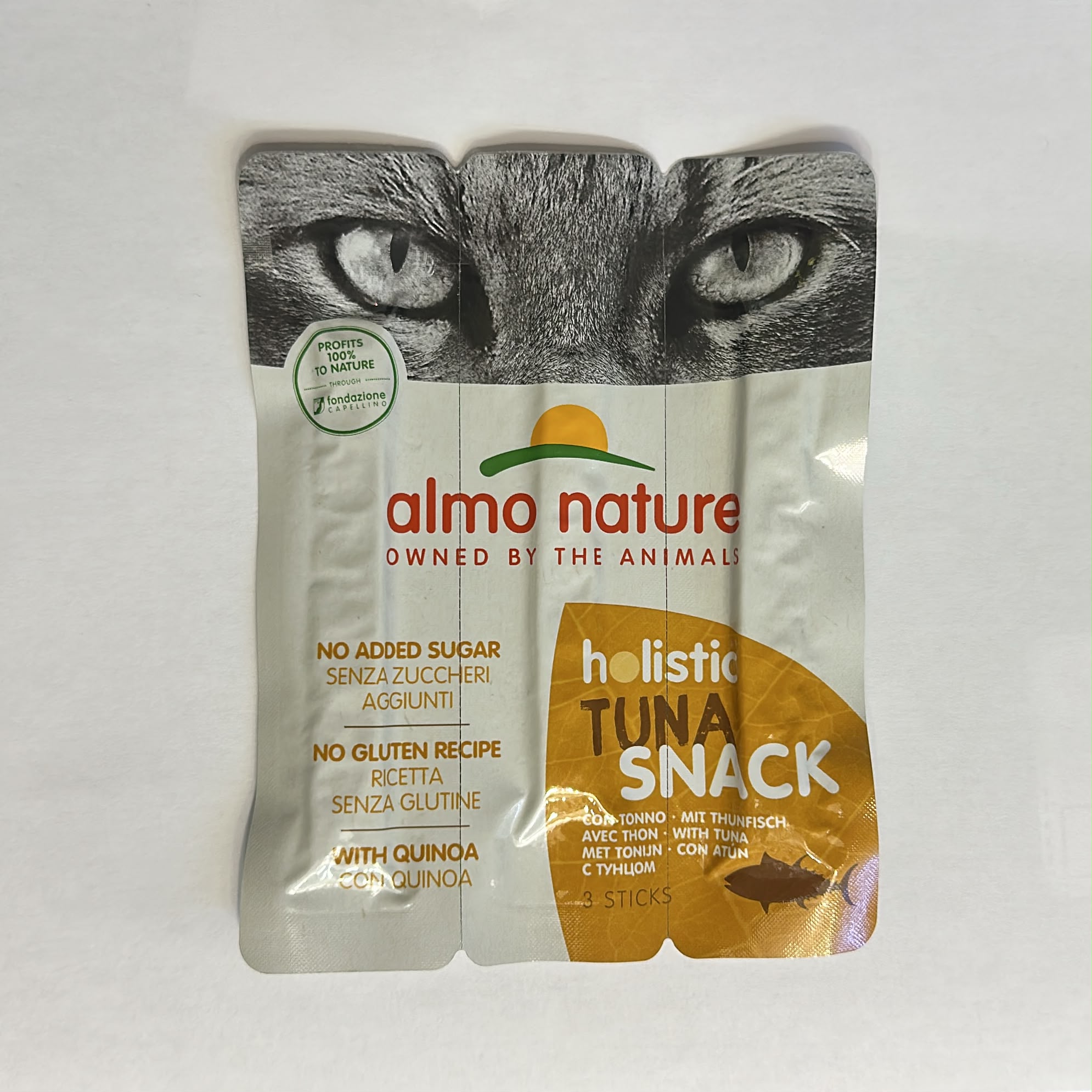 [加購品]Almo Nature Almo Nature Holistic Tuna Snack 貓用吞拿魚零食肉棒 無麩質無添加糖 3入